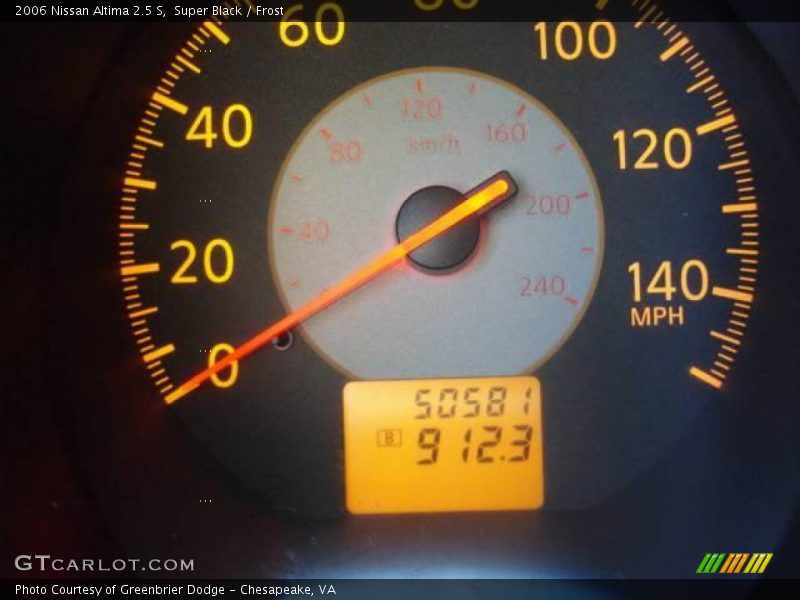 Super Black / Frost 2006 Nissan Altima 2.5 S