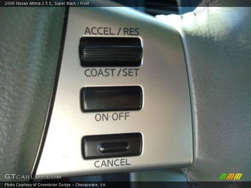 Super Black / Frost 2006 Nissan Altima 2.5 S
