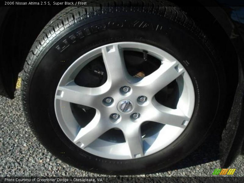 Super Black / Frost 2006 Nissan Altima 2.5 S