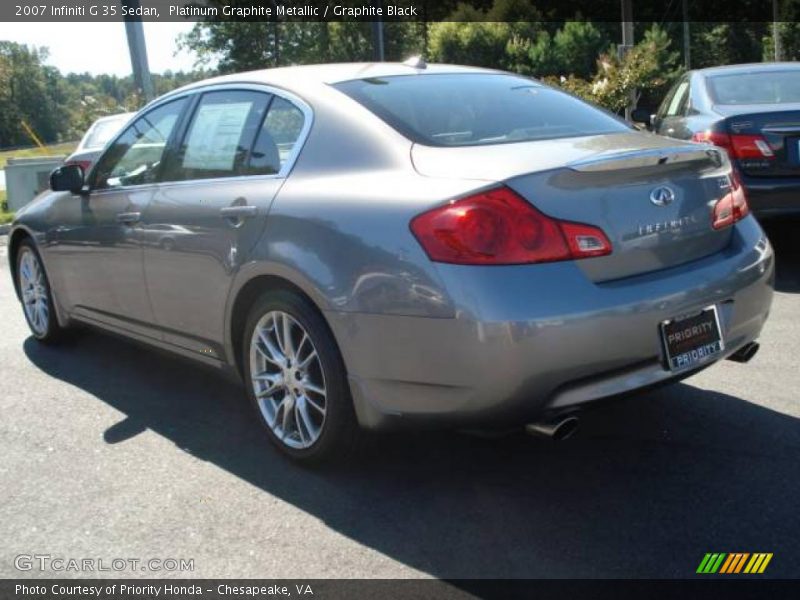 Platinum Graphite Metallic / Graphite Black 2007 Infiniti G 35 Sedan
