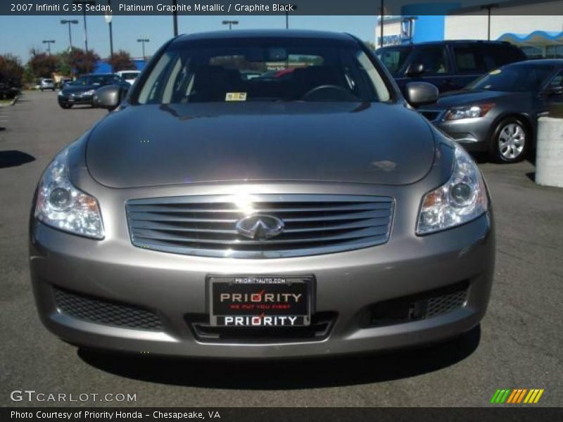 Platinum Graphite Metallic / Graphite Black 2007 Infiniti G 35 Sedan