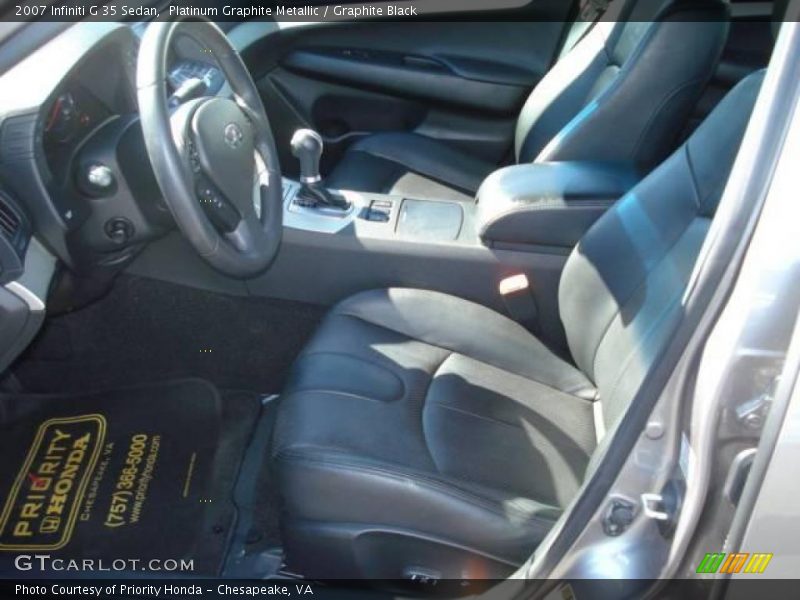Platinum Graphite Metallic / Graphite Black 2007 Infiniti G 35 Sedan