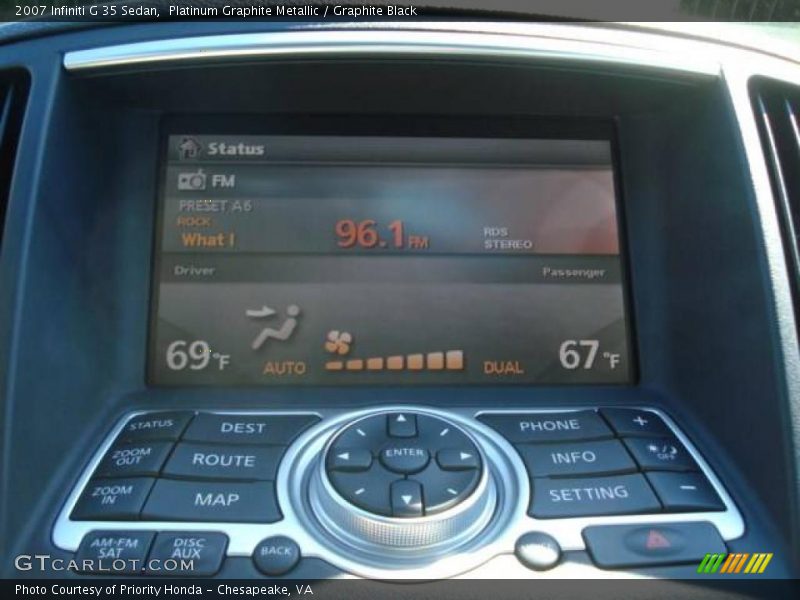 Platinum Graphite Metallic / Graphite Black 2007 Infiniti G 35 Sedan
