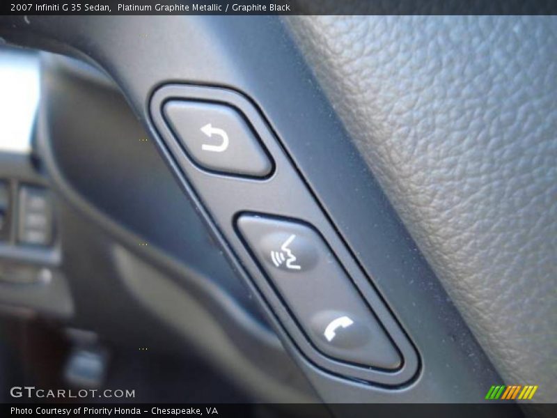 Platinum Graphite Metallic / Graphite Black 2007 Infiniti G 35 Sedan