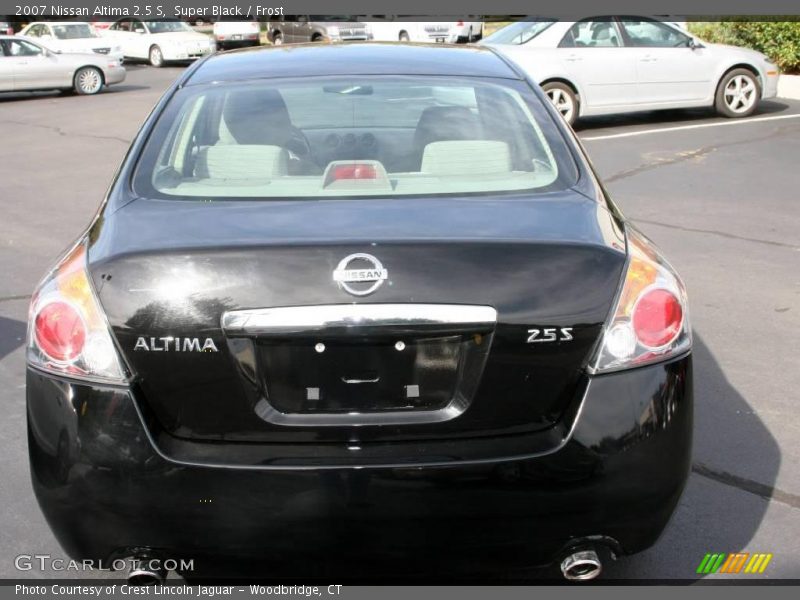 Super Black / Frost 2007 Nissan Altima 2.5 S