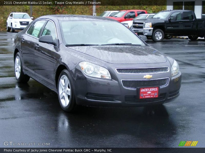 Taupe Gray Metallic / Titanium 2010 Chevrolet Malibu LS Sedan