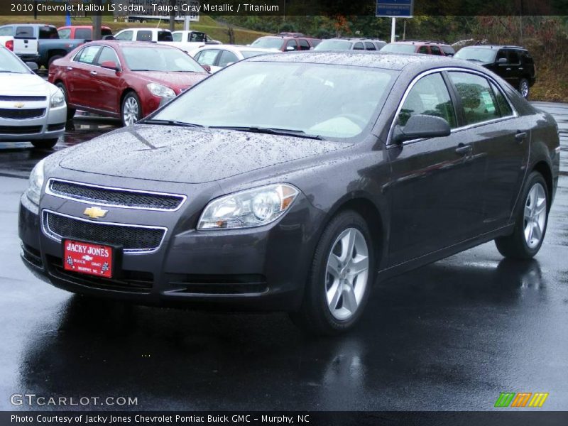 Taupe Gray Metallic / Titanium 2010 Chevrolet Malibu LS Sedan
