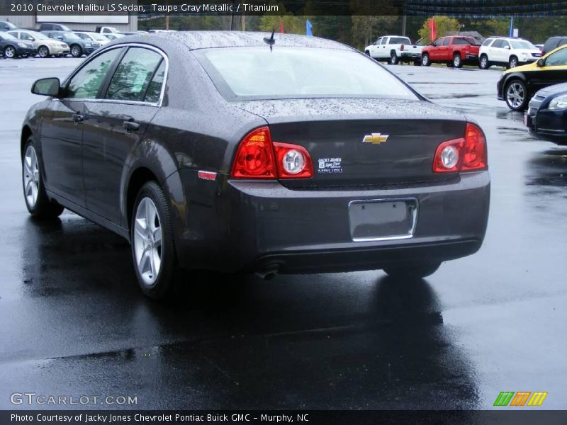 Taupe Gray Metallic / Titanium 2010 Chevrolet Malibu LS Sedan