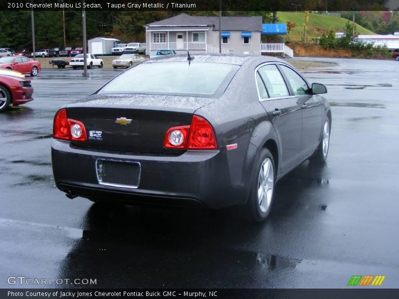 Taupe Gray Metallic / Titanium 2010 Chevrolet Malibu LS Sedan