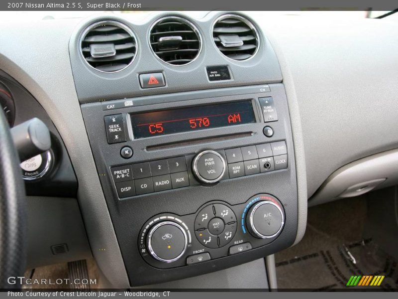 Super Black / Frost 2007 Nissan Altima 2.5 S
