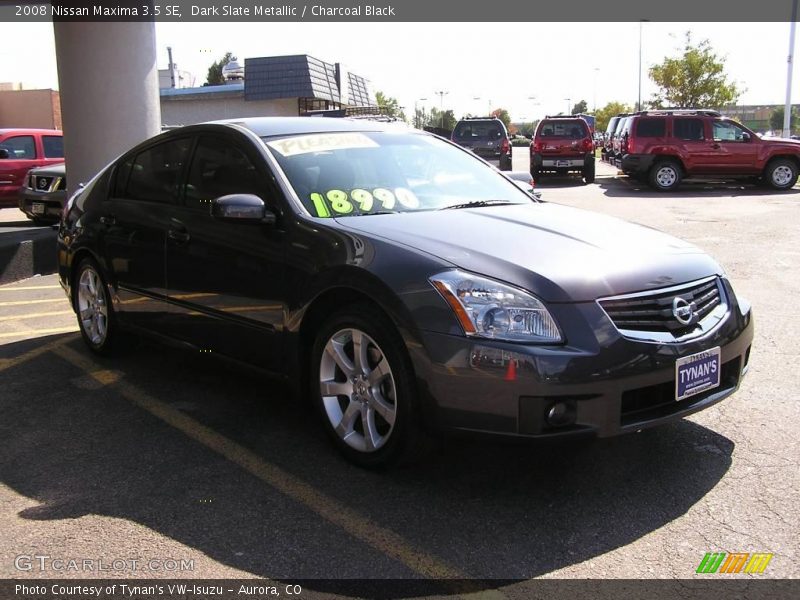 Dark Slate Metallic / Charcoal Black 2008 Nissan Maxima 3.5 SE