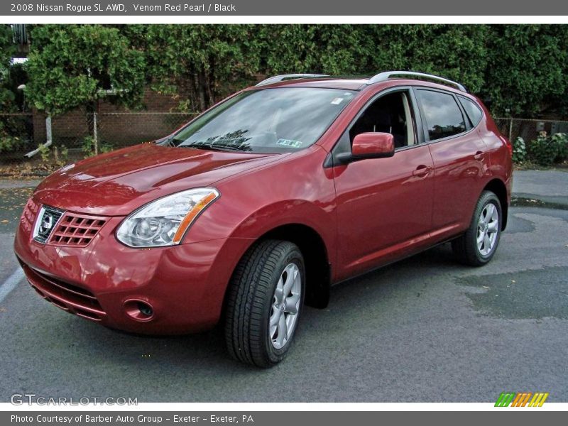 Venom Red Pearl / Black 2008 Nissan Rogue SL AWD