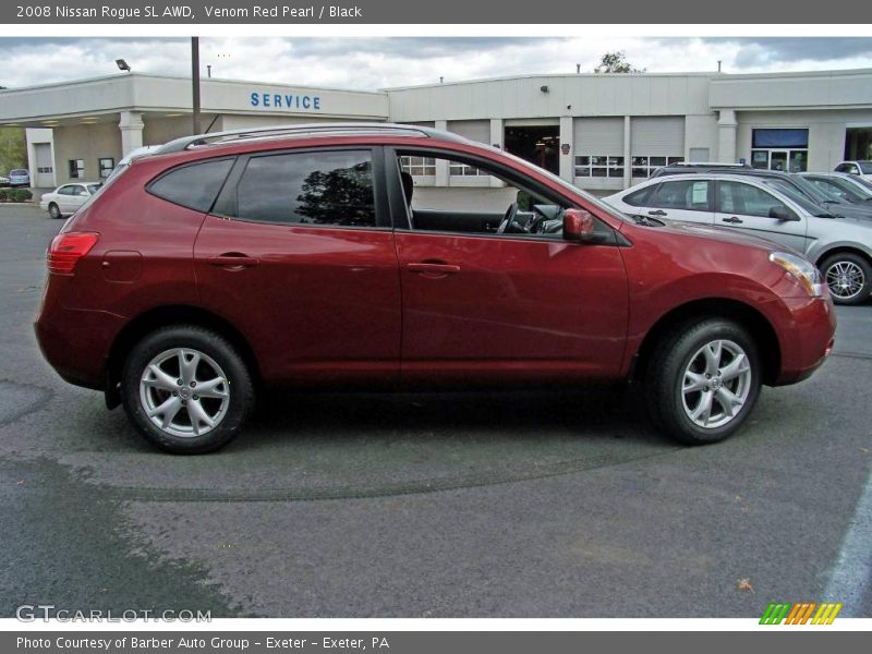 Venom Red Pearl / Black 2008 Nissan Rogue SL AWD