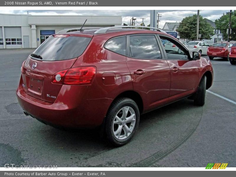 Venom Red Pearl / Black 2008 Nissan Rogue SL AWD