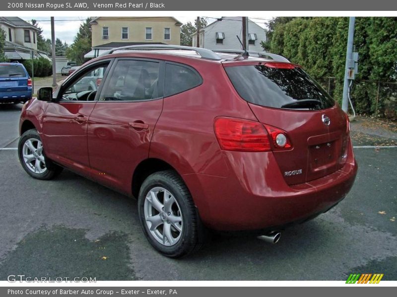 Venom Red Pearl / Black 2008 Nissan Rogue SL AWD