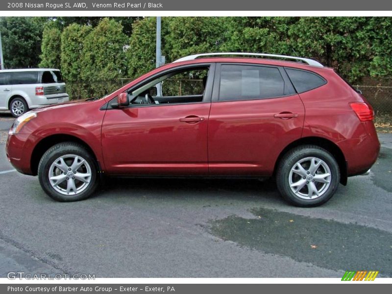Venom Red Pearl / Black 2008 Nissan Rogue SL AWD