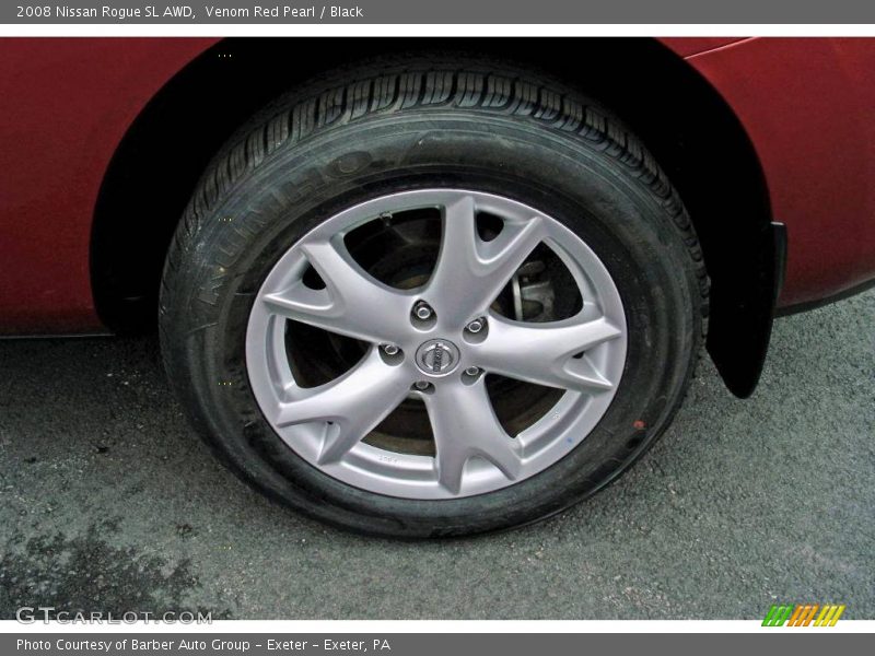 Venom Red Pearl / Black 2008 Nissan Rogue SL AWD