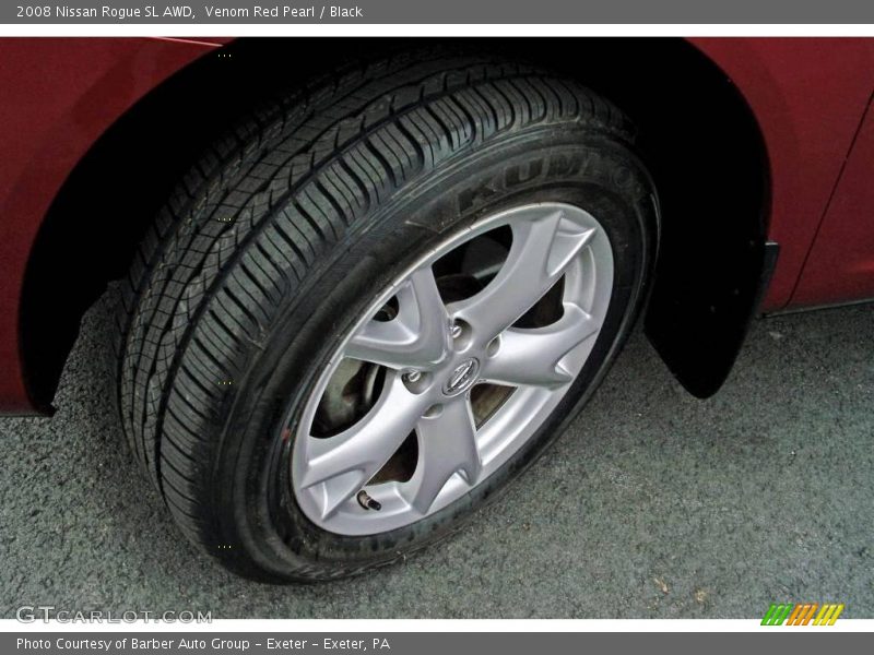Venom Red Pearl / Black 2008 Nissan Rogue SL AWD