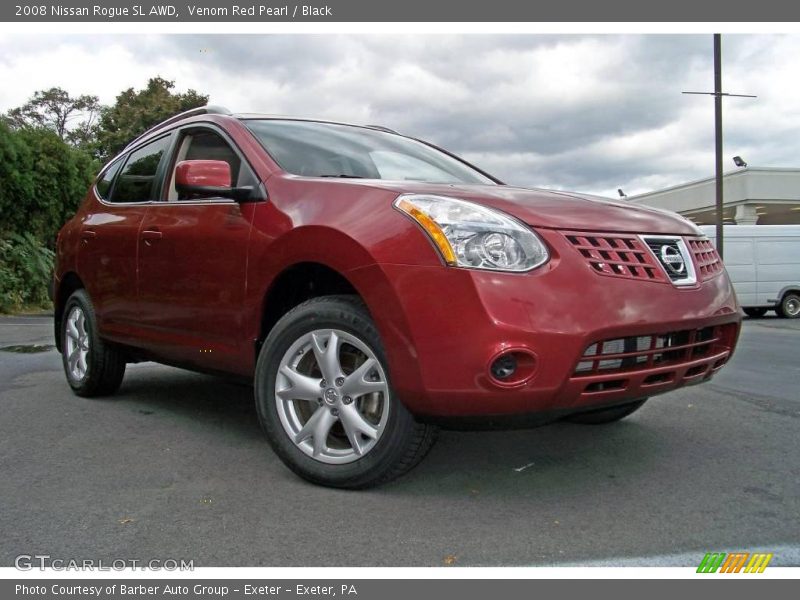 Venom Red Pearl / Black 2008 Nissan Rogue SL AWD