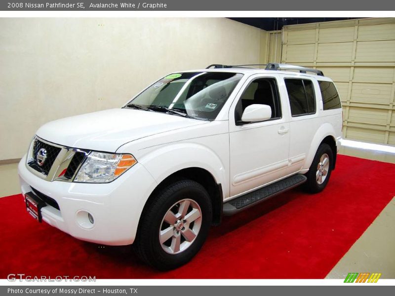Avalanche White / Graphite 2008 Nissan Pathfinder SE
