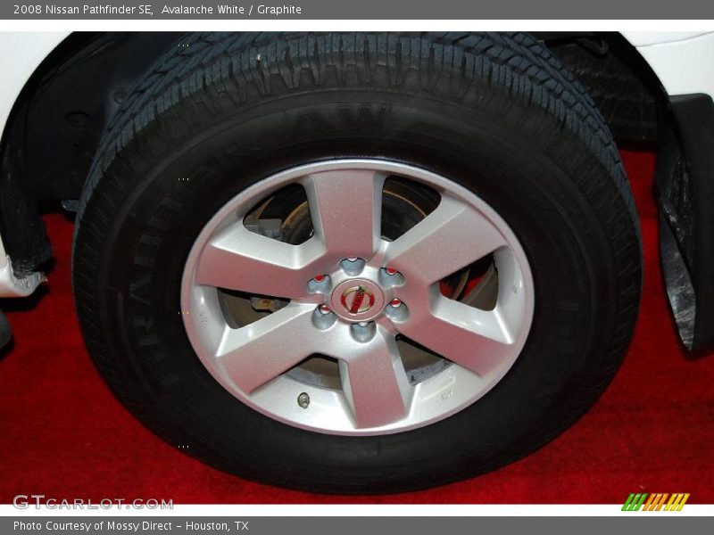 Avalanche White / Graphite 2008 Nissan Pathfinder SE