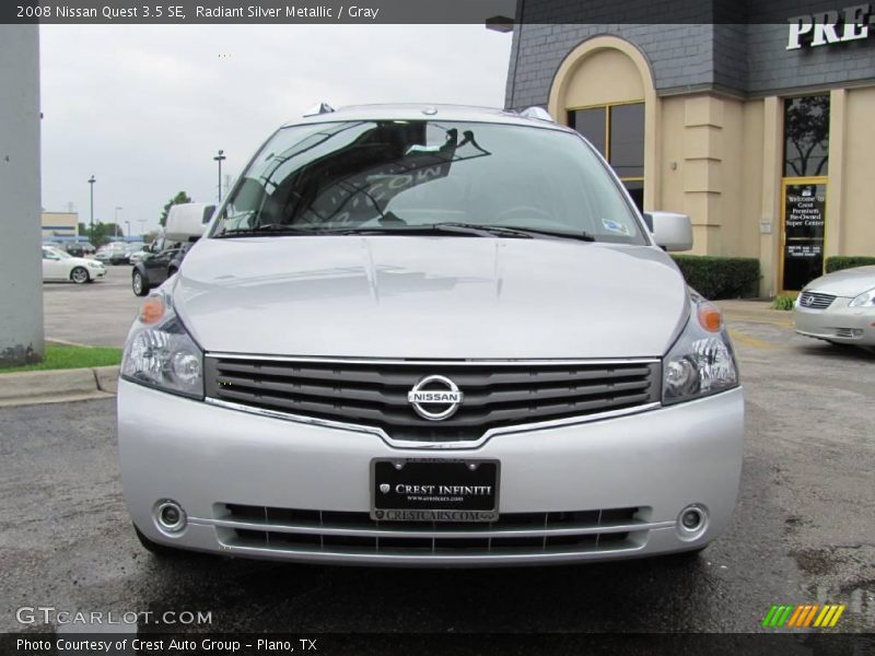 Radiant Silver Metallic / Gray 2008 Nissan Quest 3.5 SE
