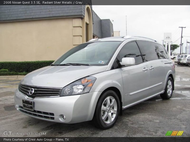 Radiant Silver Metallic / Gray 2008 Nissan Quest 3.5 SE