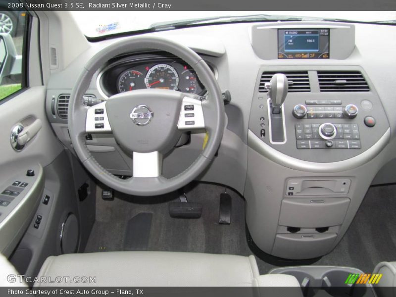 Radiant Silver Metallic / Gray 2008 Nissan Quest 3.5 SE