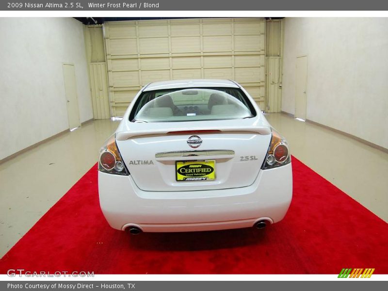 Winter Frost Pearl / Blond 2009 Nissan Altima 2.5 SL