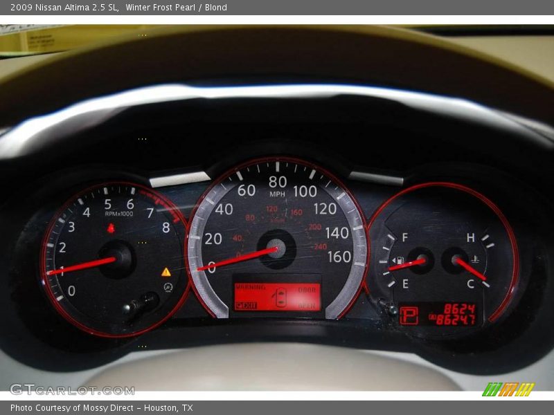 Winter Frost Pearl / Blond 2009 Nissan Altima 2.5 SL