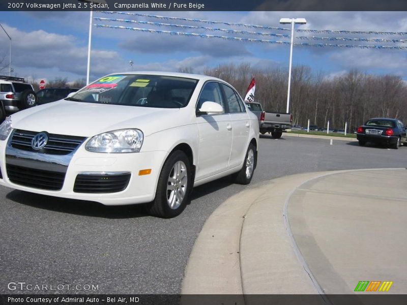 Campanella White / Pure Beige 2007 Volkswagen Jetta 2.5 Sedan