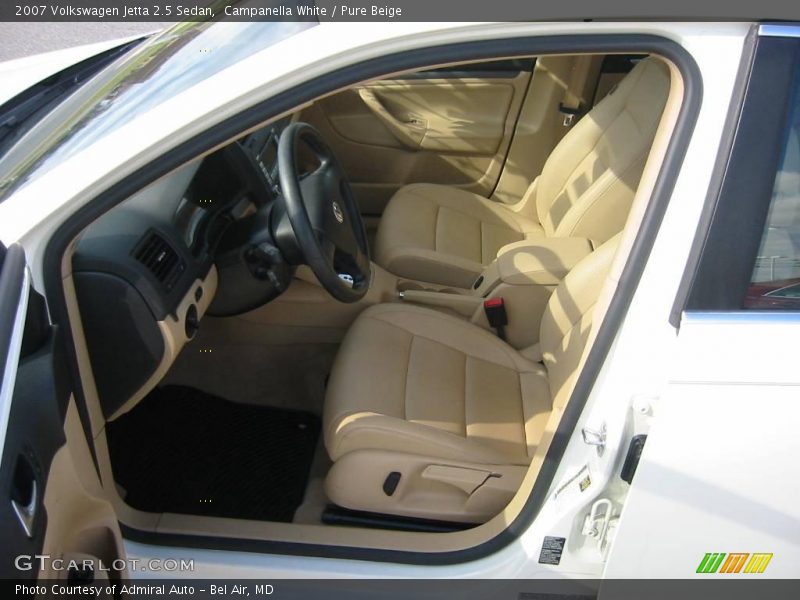 Campanella White / Pure Beige 2007 Volkswagen Jetta 2.5 Sedan