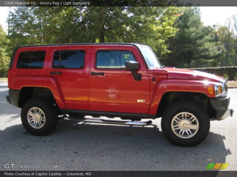 Victory Red / Light Cashmere 2008 Hummer H3