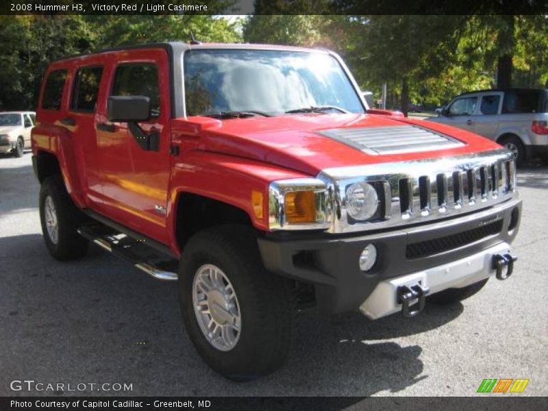 Victory Red / Light Cashmere 2008 Hummer H3