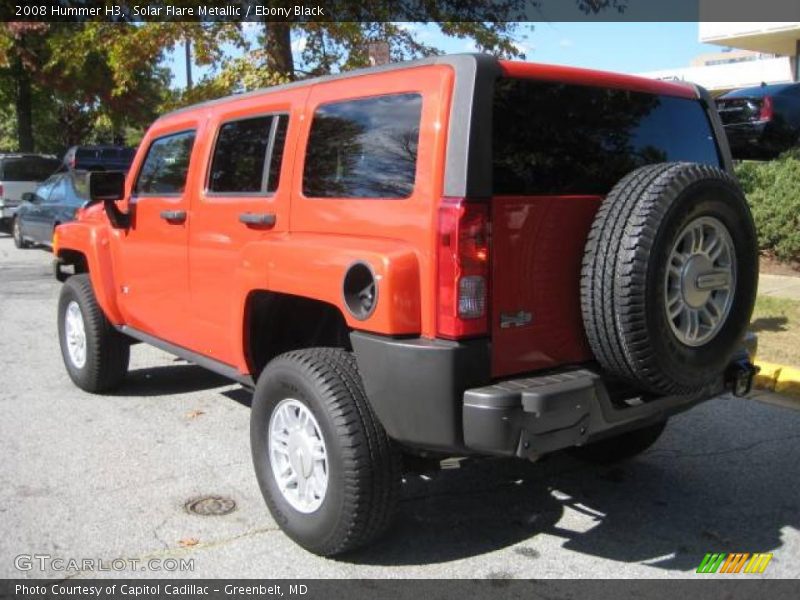 Solar Flare Metallic / Ebony Black 2008 Hummer H3