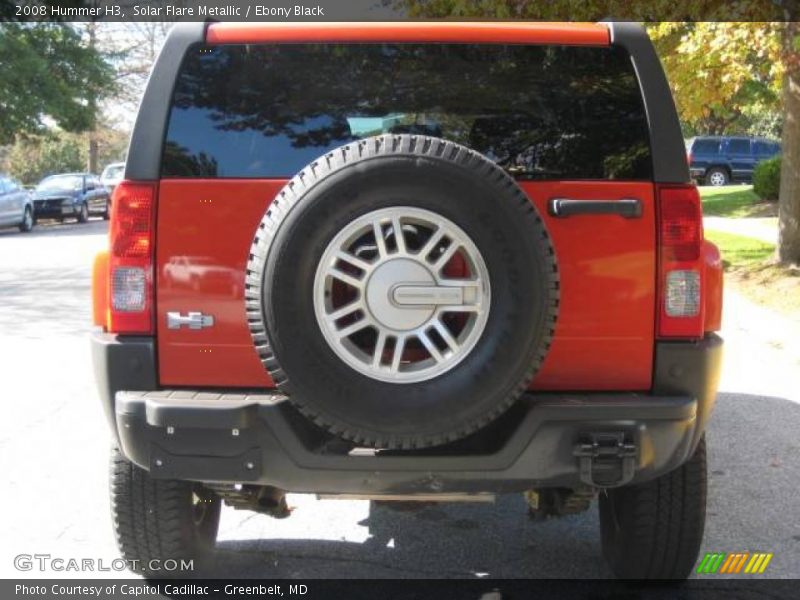 Solar Flare Metallic / Ebony Black 2008 Hummer H3
