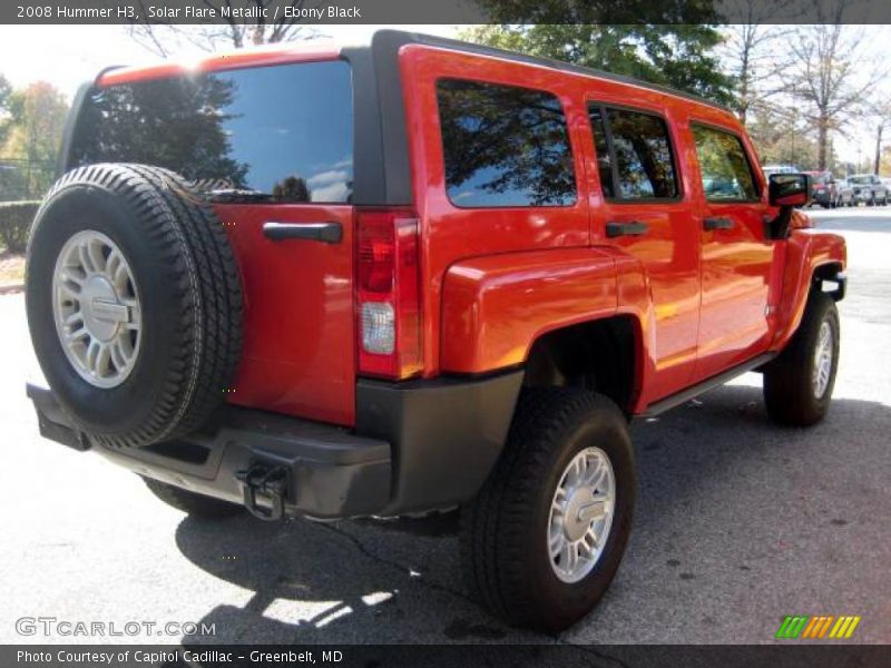 Solar Flare Metallic / Ebony Black 2008 Hummer H3