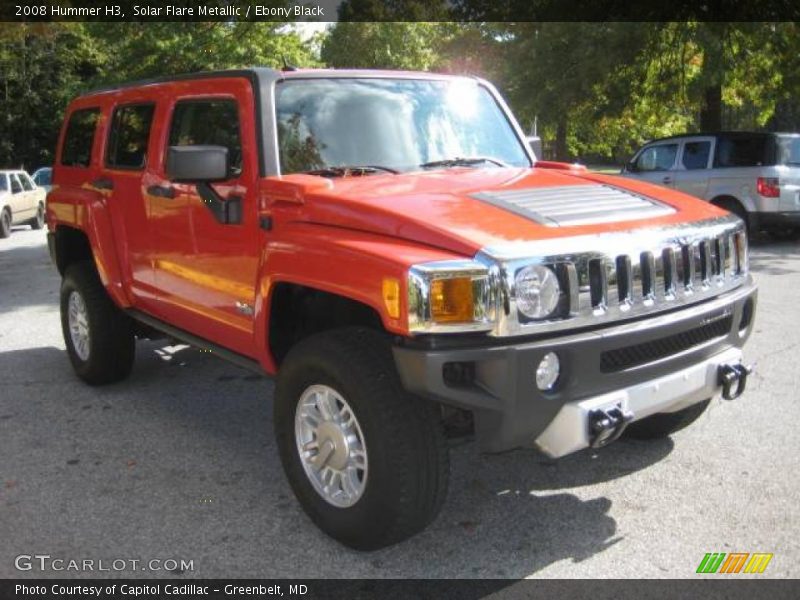 Solar Flare Metallic / Ebony Black 2008 Hummer H3
