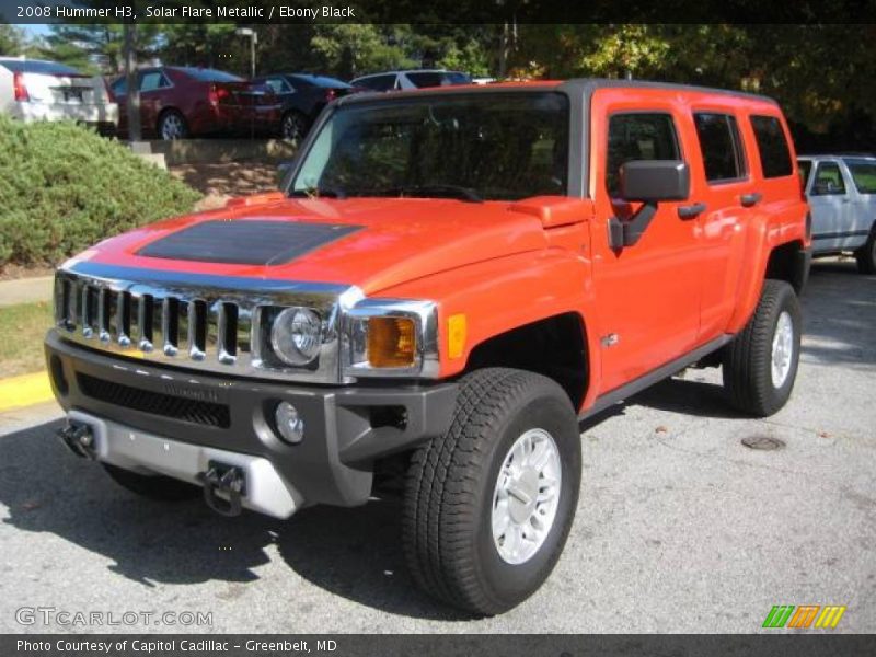 Solar Flare Metallic / Ebony Black 2008 Hummer H3