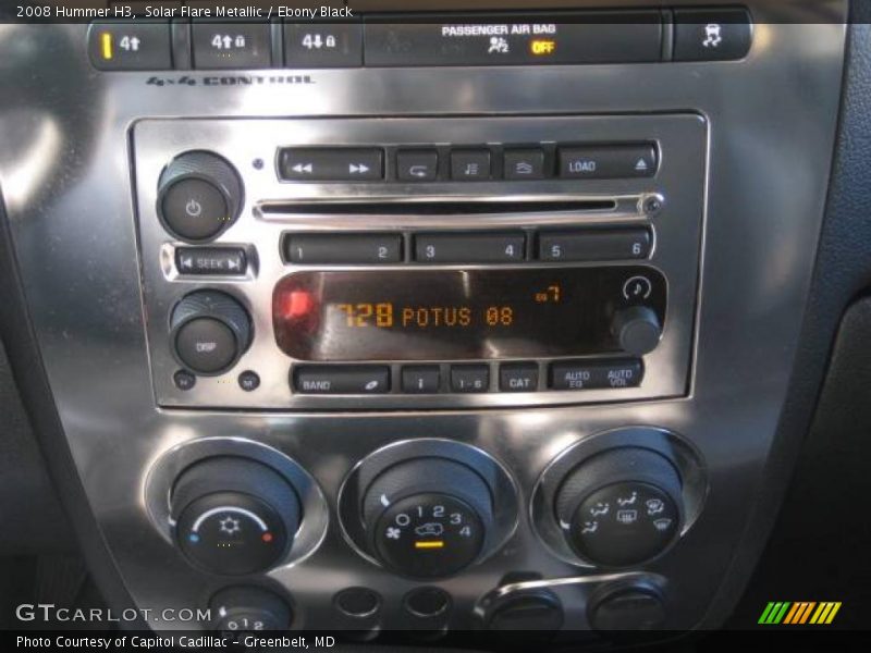 Solar Flare Metallic / Ebony Black 2008 Hummer H3