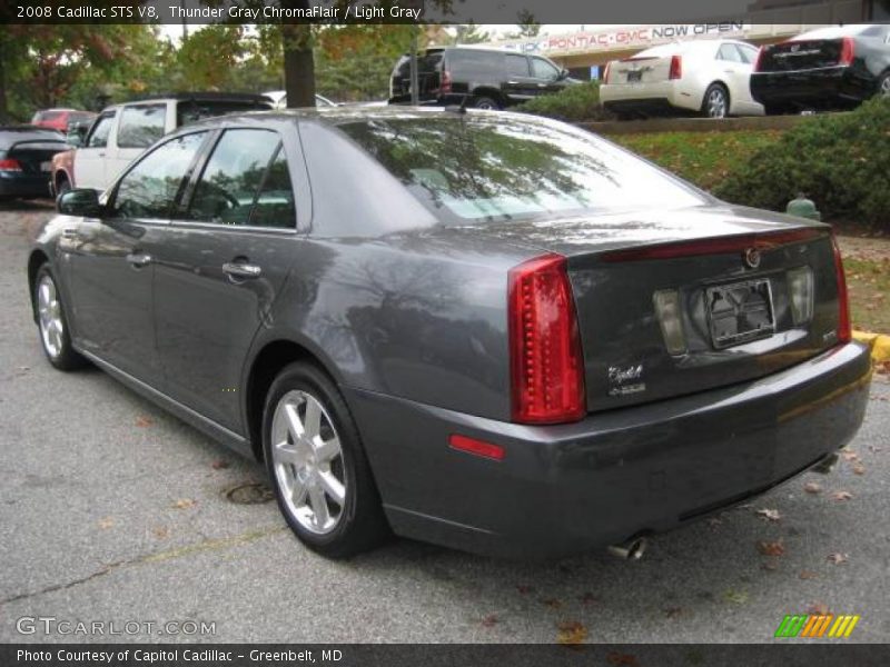 Thunder Gray ChromaFlair / Light Gray 2008 Cadillac STS V8