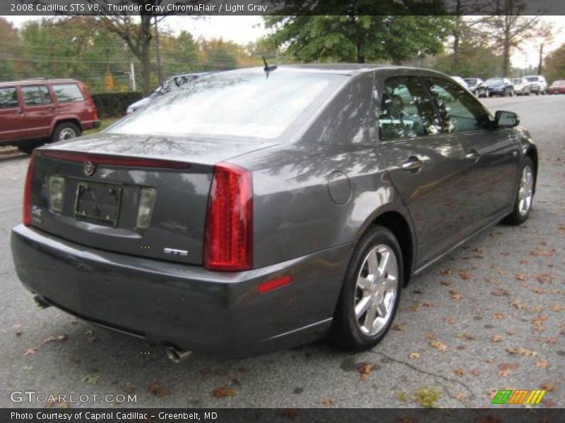 Thunder Gray ChromaFlair / Light Gray 2008 Cadillac STS V8