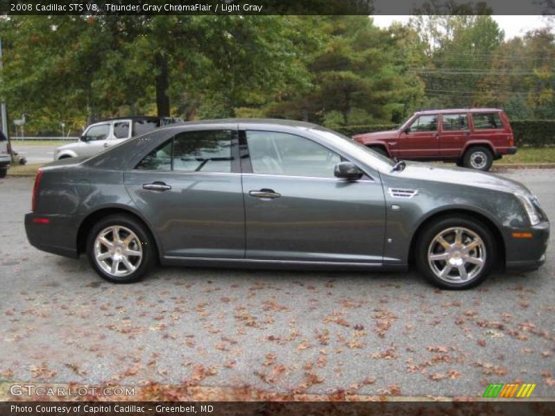 Thunder Gray ChromaFlair / Light Gray 2008 Cadillac STS V8