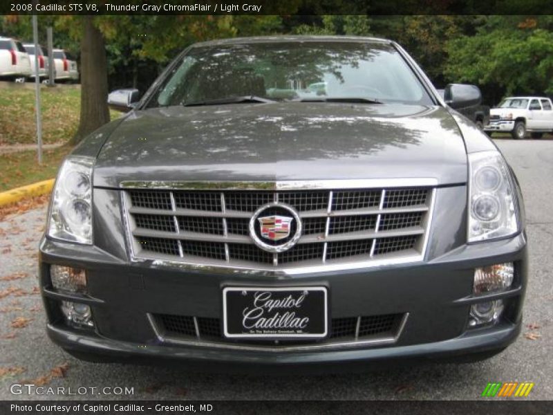Thunder Gray ChromaFlair / Light Gray 2008 Cadillac STS V8