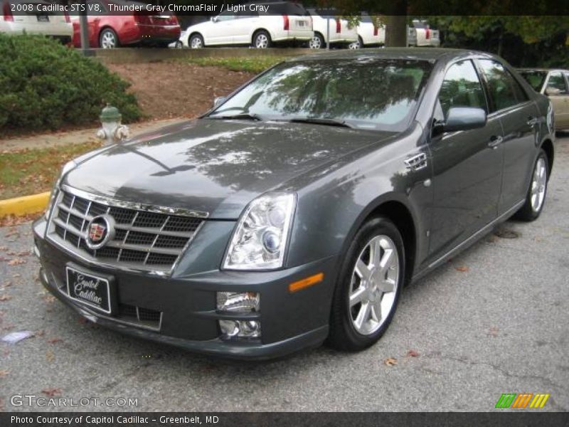 Thunder Gray ChromaFlair / Light Gray 2008 Cadillac STS V8