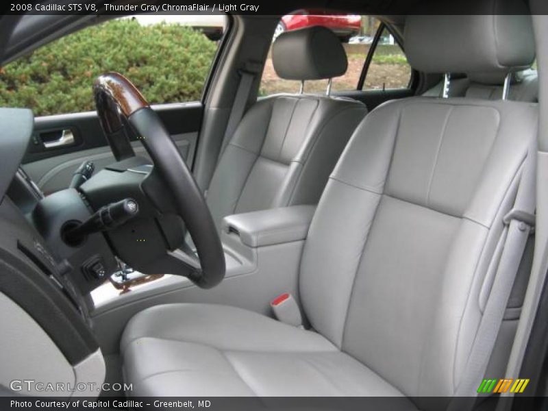 Thunder Gray ChromaFlair / Light Gray 2008 Cadillac STS V8