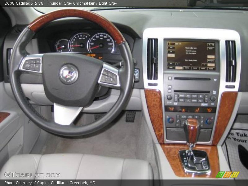 Thunder Gray ChromaFlair / Light Gray 2008 Cadillac STS V8