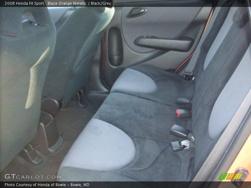 Blaze Orange Metallic / Black/Grey 2008 Honda Fit Sport