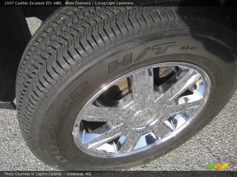 White Diamond / Cocoa/Light Cashmere 2007 Cadillac Escalade ESV AWD