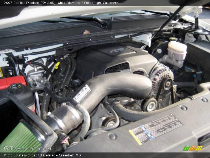 White Diamond / Cocoa/Light Cashmere 2007 Cadillac Escalade ESV AWD